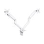 Tooq DB4132TNR-W Soporte de Mesa para 2 Monitores Blanco